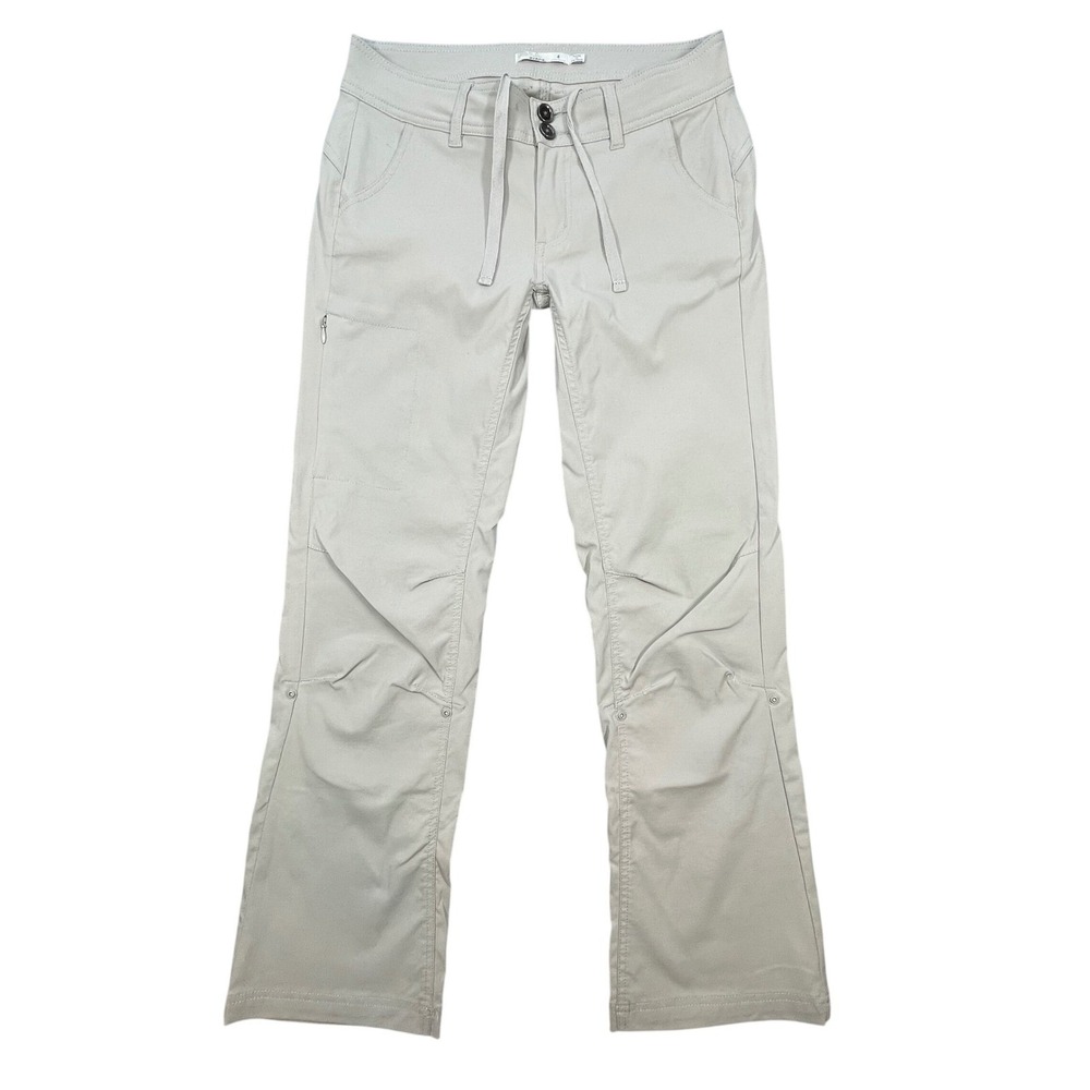 prAna Gray Halle Straight Leg Hiking Pants Women 4 Short